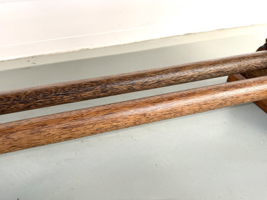 Table brutaliste en bois de palmier, vue 15