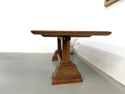 Table brutaliste en bois de palmier, vue 19
