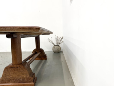 Table brutaliste en bois de palmier, vue 22