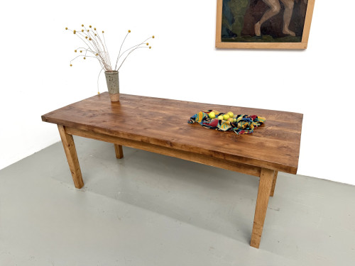 Table en chêne massif – années 50, vue 6
