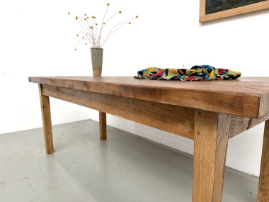 Table en chêne massif – années 50, vue 9