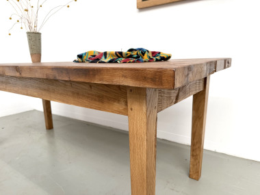 Table en chêne massif – années 50, vue 10