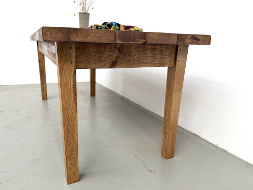 Table en chêne massif – années 50, vue 12