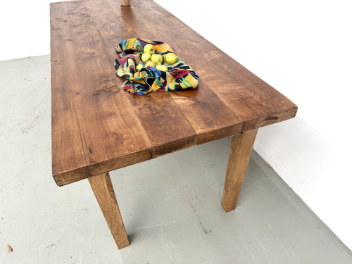Table en chêne massif – années 50, vue 13