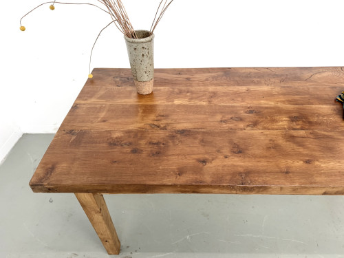 Table en chêne massif – années 50, vue 18