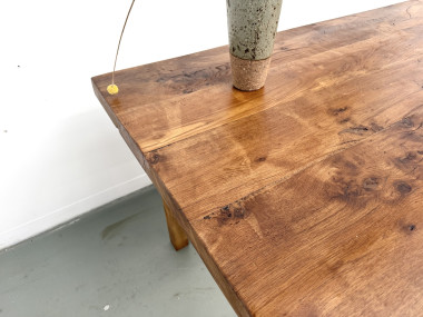 Table en chêne massif – années 50, vue 21