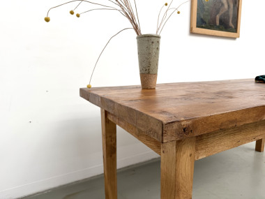 Table en chêne massif – années 50, vue 22