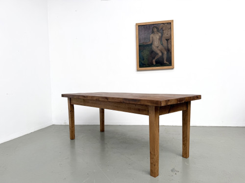 Table en chêne massif – années 50, vue 25