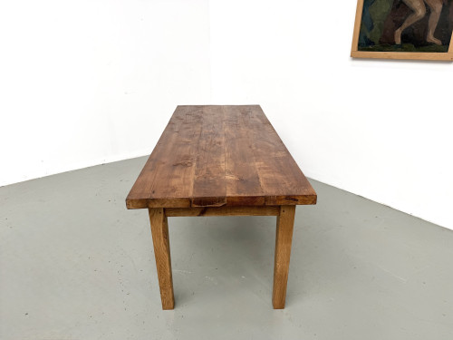 Table en chêne massif – années 50, vue 26