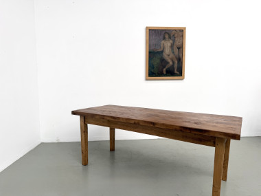 Table en chêne massif – années 50, vue 31