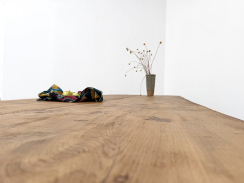 Très grande table de ferme en chêne massif, années 1950 – L300 cm, vue 29
