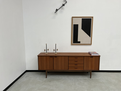 Enfilade scandinave en teck des années 60, vue 2