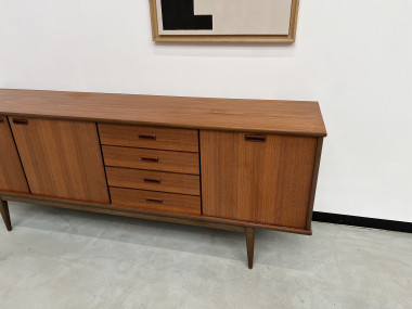 Enfilade scandinave en teck des années 60, vue 4