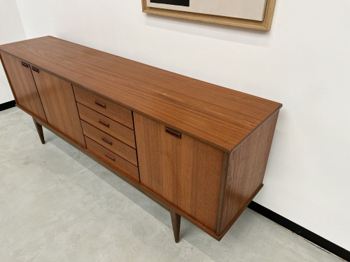 Enfilade scandinave en teck des années 60, vue 5