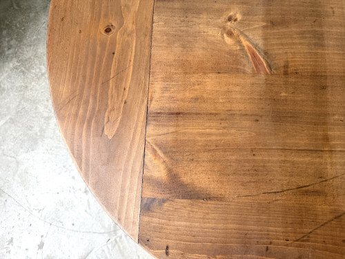 Table basse ronde brutaliste années 50, vue 12