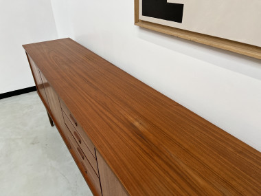 Enfilade scandinave en teck des années 60, vue 8