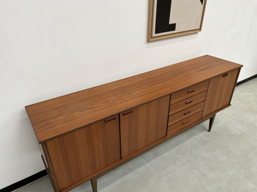 Enfilade scandinave en teck des années 60, vue 11