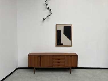 Enfilade scandinave en teck des années 60, vue 22