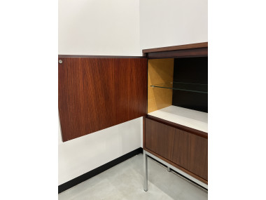 Drink-cabinet en palissandre d'Afrique Alain Richard, vue 3