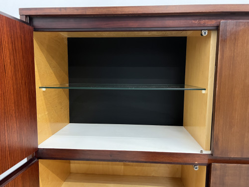 Drink-cabinet en palissandre d'Afrique Alain Richard, vue 7