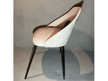Paire de chaises tonneau des années 50, esprit Pierre Guariche