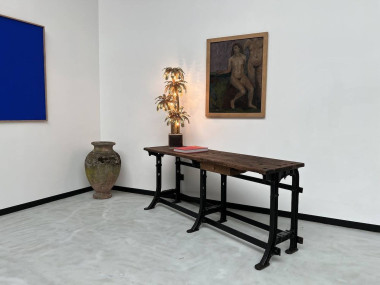 Lampe palmier en laiton à 4 têtes, dans le goût de Maison Jansen