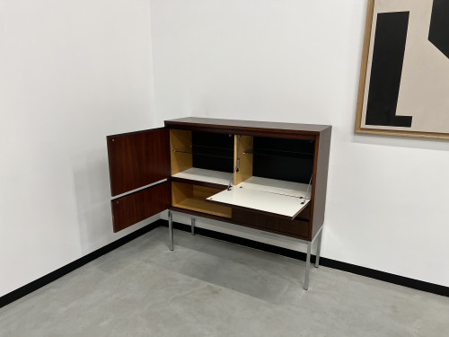 Drink-cabinet en palissandre d'Afrique Alain Richard, vue 18