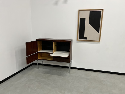 Drink-cabinet en palissandre d'Afrique Alain Richard, vue 19