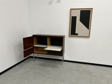 Drink-cabinet en palissandre d'Afrique Alain Richard, vue 19