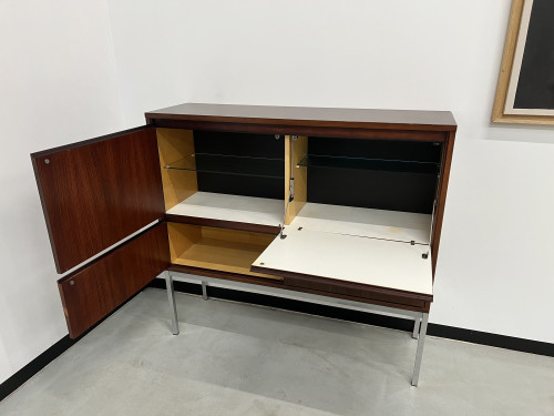 Drink-cabinet en palissandre d'Afrique Alain Richard, vue 20