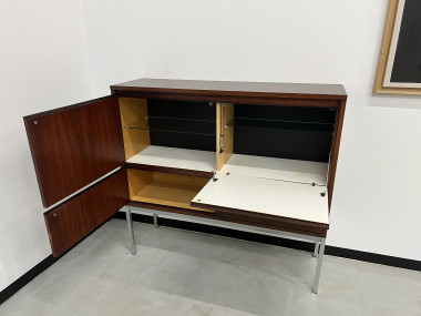 Drink-cabinet en palissandre d'Afrique Alain Richard, vue 20