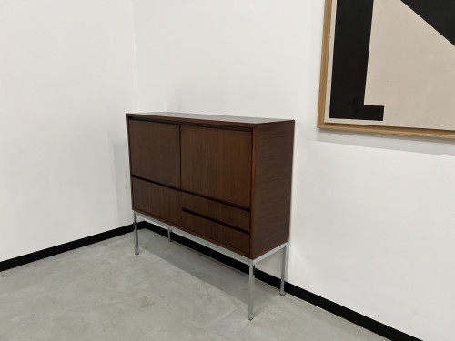 Drink-cabinet en palissandre d'Afrique Alain Richard, vue 1