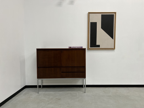 Drink-cabinet en palissandre d'Afrique Alain Richard, vue 32