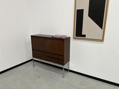 Drink-cabinet en palissandre d'Afrique Alain Richard, vue 34