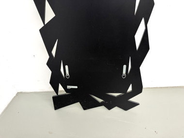 Attaches au dos du miroir pour accrochage vertical ou horizontal