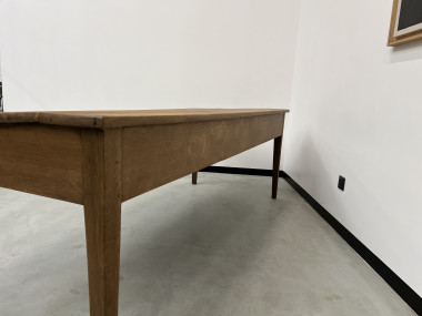 Grande table écritoire des années 40 en chêne massif, vue 22