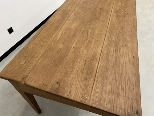 Grande table écritoire des années 40 en chêne massif, vue 27