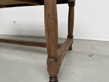 Table de ferme en chêne, fin XIXème, vue 7