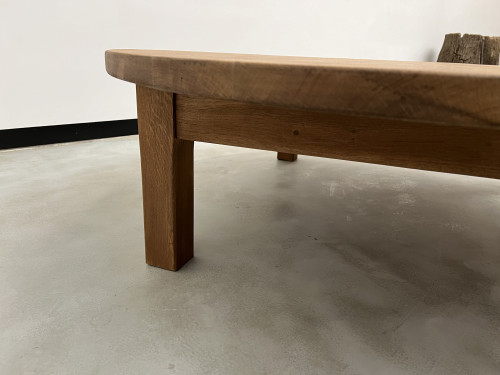 Grande table basse circulaire années 50, vue 14