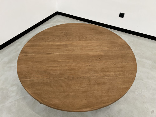 Grande table basse circulaire années 50, vue 15