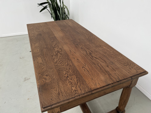 Table de ferme en chêne, fin XIXème, vue 9