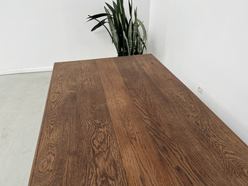 Table de ferme en chêne, fin XIXème, vue 10