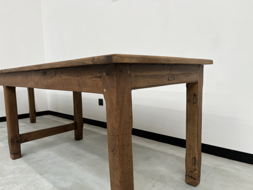 Grande table de ferme ancienne en noyer à 6 pieds, vue 9