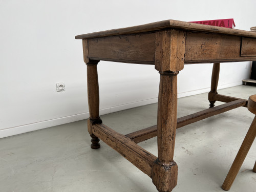 Table de ferme en chêne, fin XIXème, vue 12