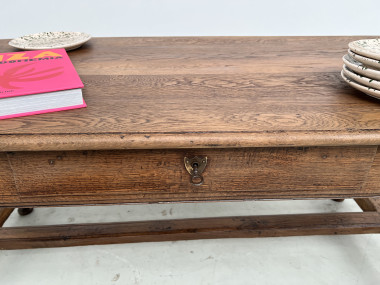 Table de ferme en chêne, fin XIXème, vue 14