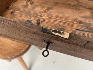 Table de ferme en chêne, fin XIXème, vue 16