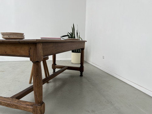 Table de ferme en chêne, fin XIXème, vue 18