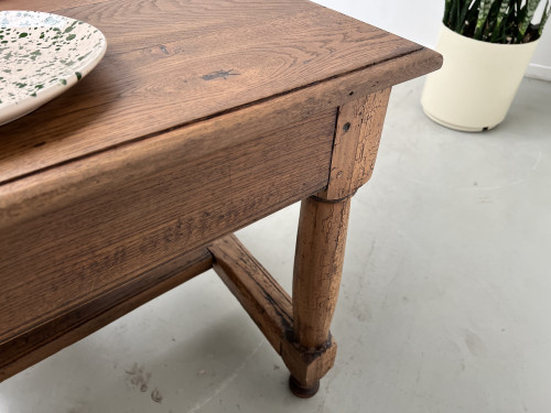 Table de ferme en chêne, fin XIXème, vue 19