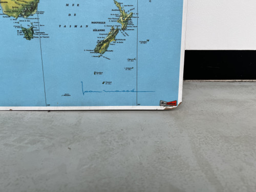 Ancien planisphère Air France édité par Permalux, vue 7