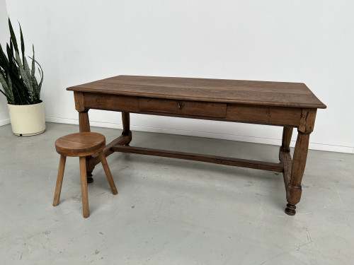 Table de ferme en chêne, fin XIXème, vue 22